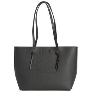 Indigo Women's Black Leather Handbag Tote Bag Large